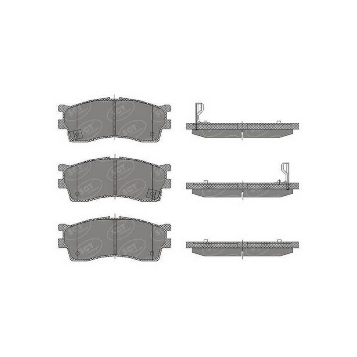 Stabdžių trinkelių rinkinys, diskinis stabdys SCT - MANNOL SP 441 PR