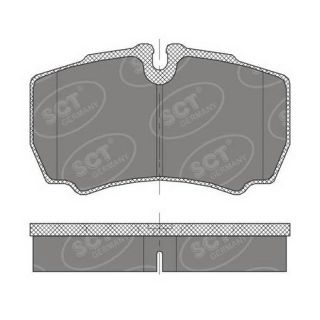 Stabdžių trinkelių rinkinys, diskinis stabdys SCT - MANNOL SP 452 PR