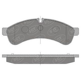 Stabdžių trinkelių rinkinys, diskinis stabdys SCT - MANNOL SP 463 PR