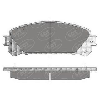 Stabdžių trinkelių rinkinys, diskinis stabdys SCT - MANNOL SP 473 PR