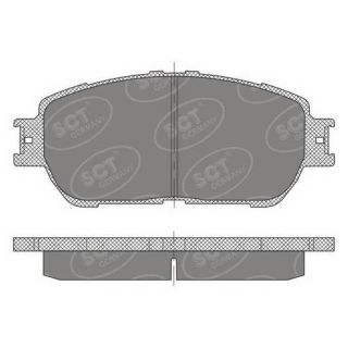 Stabdžių trinkelių rinkinys, diskinis stabdys SCT - MANNOL SP 474 PR