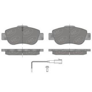 Stabdžių trinkelių rinkinys, diskinis stabdys SCT - MANNOL SP 487 PR