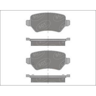 Stabdžių trinkelių rinkinys, diskinis stabdys SCT - MANNOL SP 494 PR