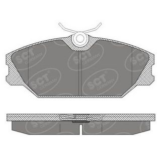 Stabdžių trinkelių rinkinys, diskinis stabdys SCT - MANNOL SP 613 PR