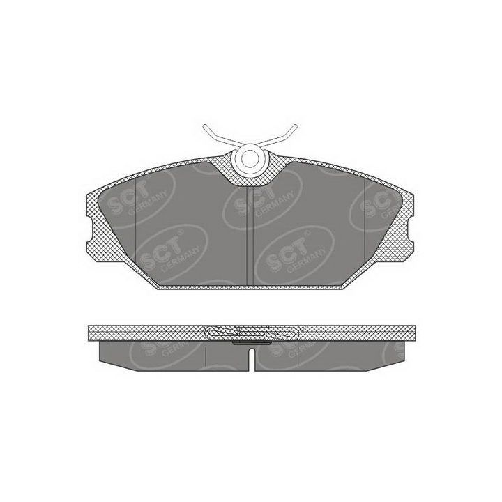 Stabdžių trinkelių rinkinys, diskinis stabdys SCT - MANNOL SP 613 PR