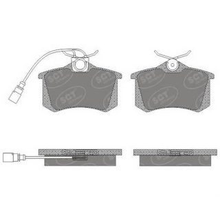 Stabdžių trinkelių rinkinys, diskinis stabdys SCT - MANNOL SP 616 PR