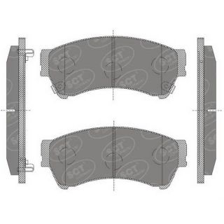 Stabdžių trinkelių rinkinys, diskinis stabdys SCT - MANNOL SP 646 PR