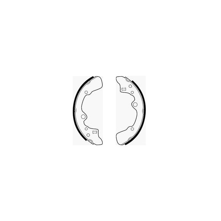 Stabdžių trinkelių komplektas, stovėjimo stabdis SCT - MANNOL SS 509