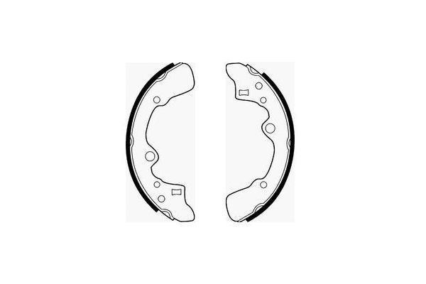 Stabdžių trinkelių komplektas, stovėjimo stabdis SCT - MANNOL SS 509