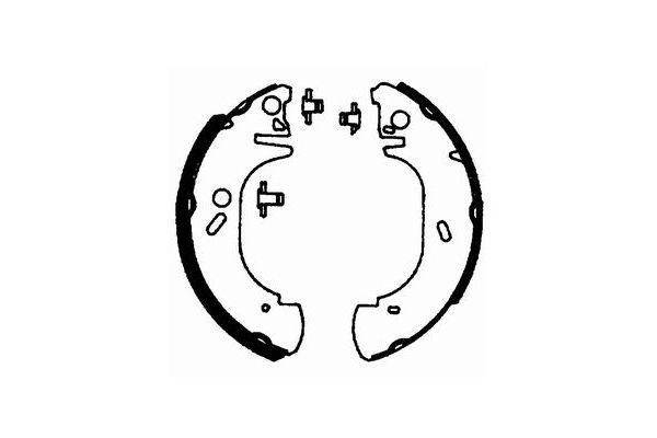 Stabdžių trinkelių komplektas, stovėjimo stabdis SCT - MANNOL SS 512