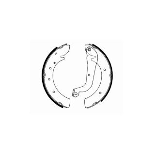 Stabdžių trinkelių komplektas, stovėjimo stabdis SCT - MANNOL SS 518