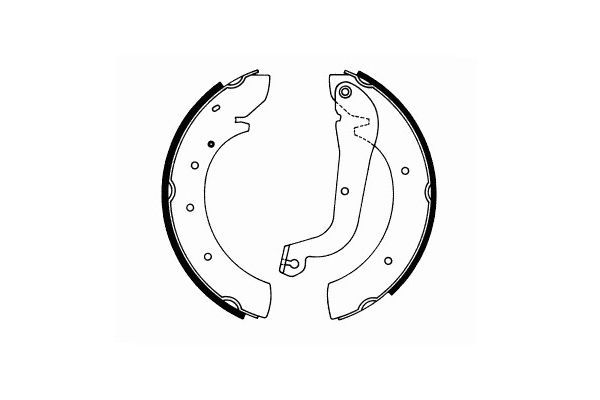 Stabdžių trinkelių komplektas, stovėjimo stabdis SCT - MANNOL SS 518