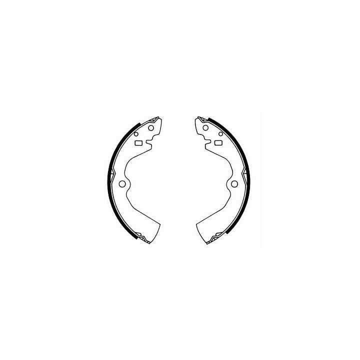 Stabdžių trinkelių komplektas, stovėjimo stabdis SCT - MANNOL SS 523