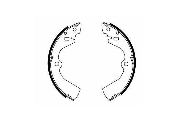 Stabdžių trinkelių komplektas, stovėjimo stabdis SCT - MANNOL SS 523