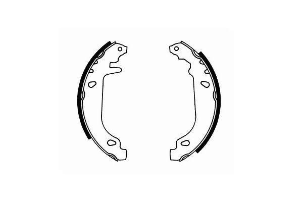 Stabdžių trinkelių komplektas, stovėjimo stabdis SCT - MANNOL SS 527