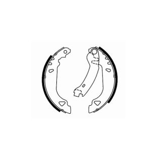 Stabdžių trinkelių komplektas, stovėjimo stabdis SCT - MANNOL SS 529