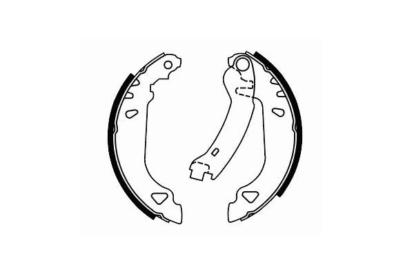 Stabdžių trinkelių komplektas, stovėjimo stabdis SCT - MANNOL SS 529