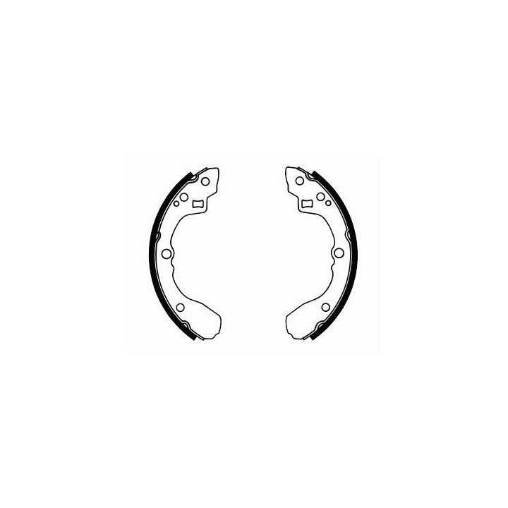 Stabdžių trinkelių komplektas, stovėjimo stabdis SCT - MANNOL SS 532