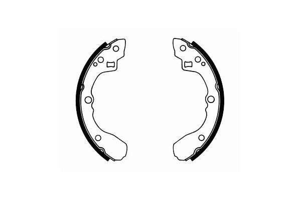 Stabdžių trinkelių komplektas, stovėjimo stabdis SCT - MANNOL SS 532