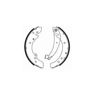 Stabdžių trinkelių komplektas, stovėjimo stabdis SCT - MANNOL SS 536