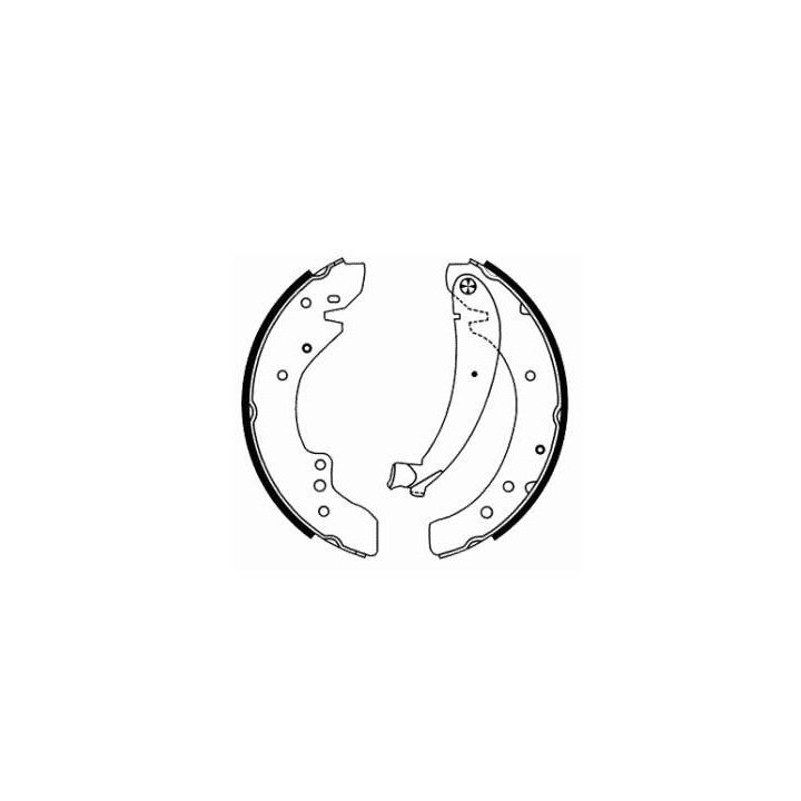 Stabdžių trinkelių komplektas, stovėjimo stabdis SCT - MANNOL SS 536