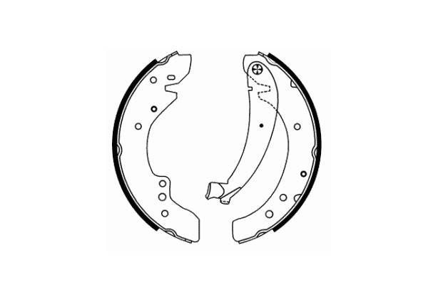 Stabdžių trinkelių komplektas, stovėjimo stabdis SCT - MANNOL SS 536