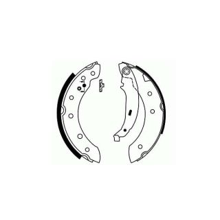 Stabdžių trinkelių komplektas, stovėjimo stabdis SCT - MANNOL SS 543