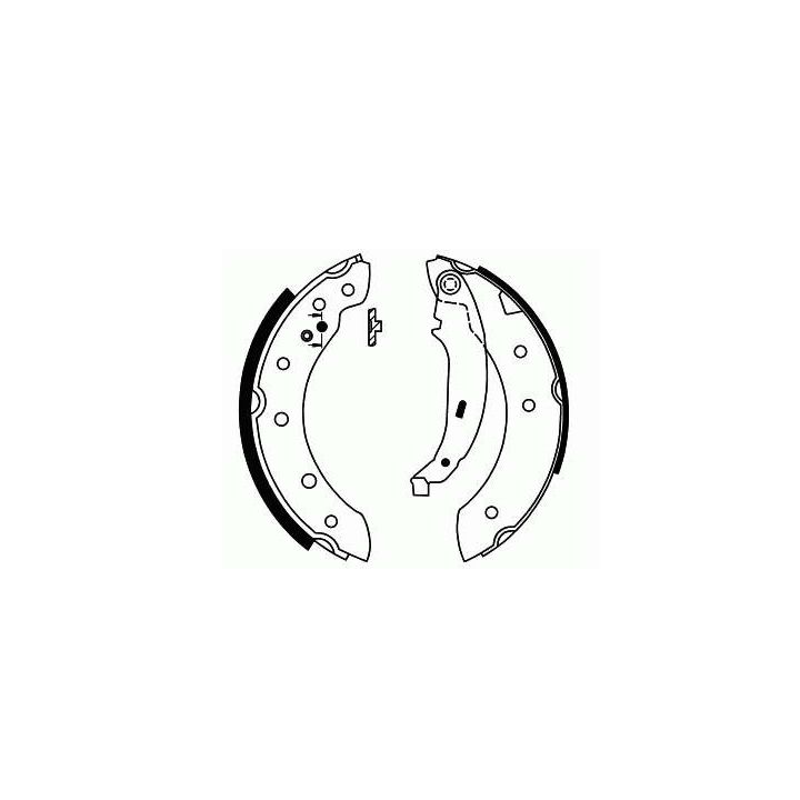 Stabdžių trinkelių komplektas, stovėjimo stabdis SCT - MANNOL SS 543