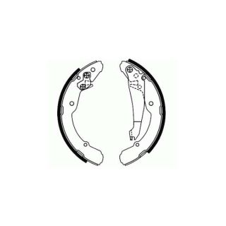 Stabdžių trinkelių komplektas, stovėjimo stabdis SCT - MANNOL SS 545