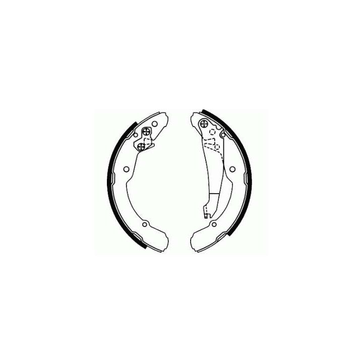 Stabdžių trinkelių komplektas, stovėjimo stabdis SCT - MANNOL SS 545