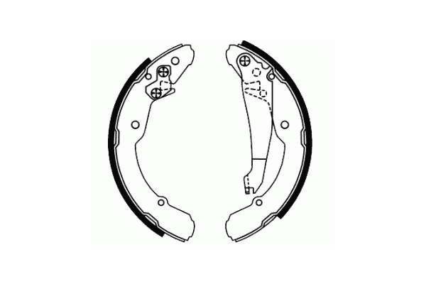 Stabdžių trinkelių komplektas, stovėjimo stabdis SCT - MANNOL SS 545