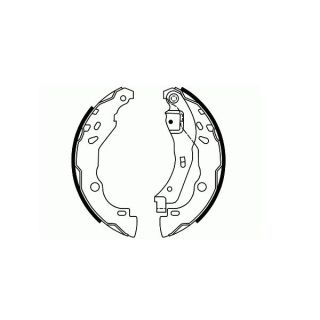 Stabdžių trinkelių komplektas, stovėjimo stabdis SCT - MANNOL SS 549