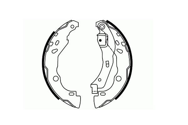 Stabdžių trinkelių komplektas, stovėjimo stabdis SCT - MANNOL SS 549