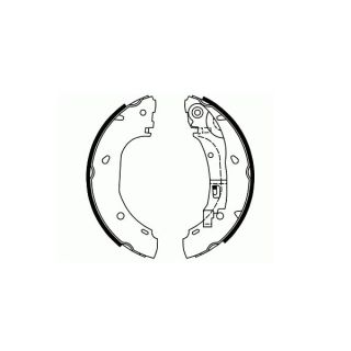 Stabdžių trinkelių komplektas, stovėjimo stabdis SCT - MANNOL SS 550