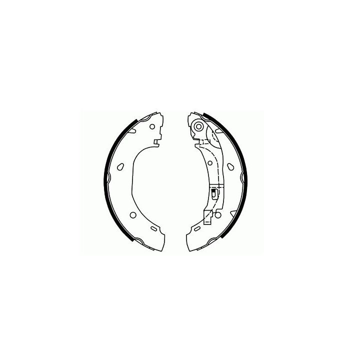 Stabdžių trinkelių komplektas, stovėjimo stabdis SCT - MANNOL SS 550