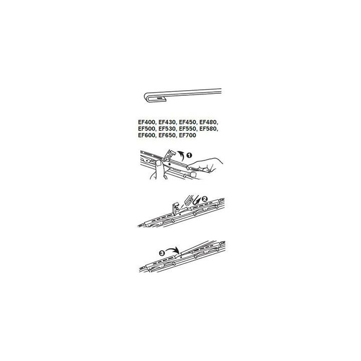 Valytuvai TRICO EF580