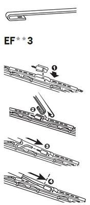 Valytuvai TRICO EF603