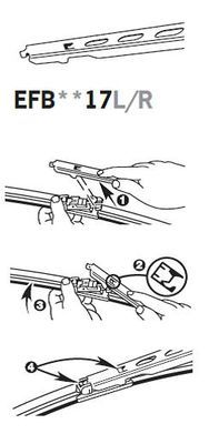 Valytuvai TRICO EFB5517R