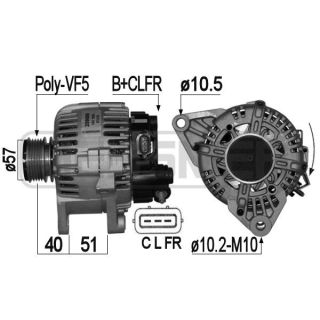Kintamosios srovės generatorius ERA 209006