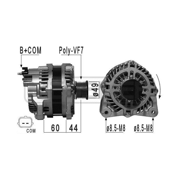 Kintamosios srovės generatorius ERA 209010