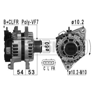 Kintamosios srovės generatorius ERA 209013