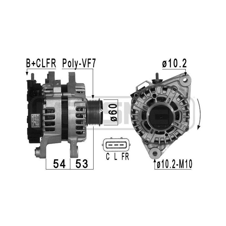 Kintamosios srovės generatorius ERA 209013