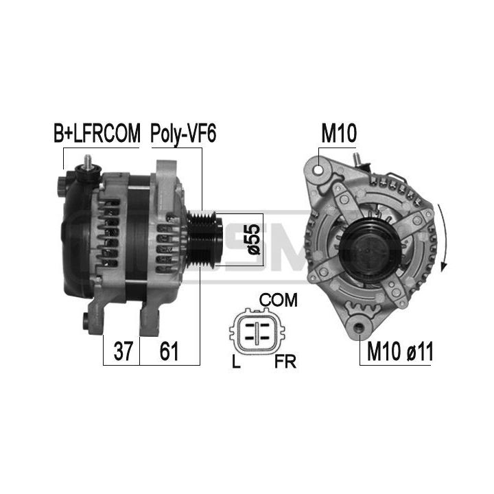 Kintamosios srovės generatorius ERA 209015