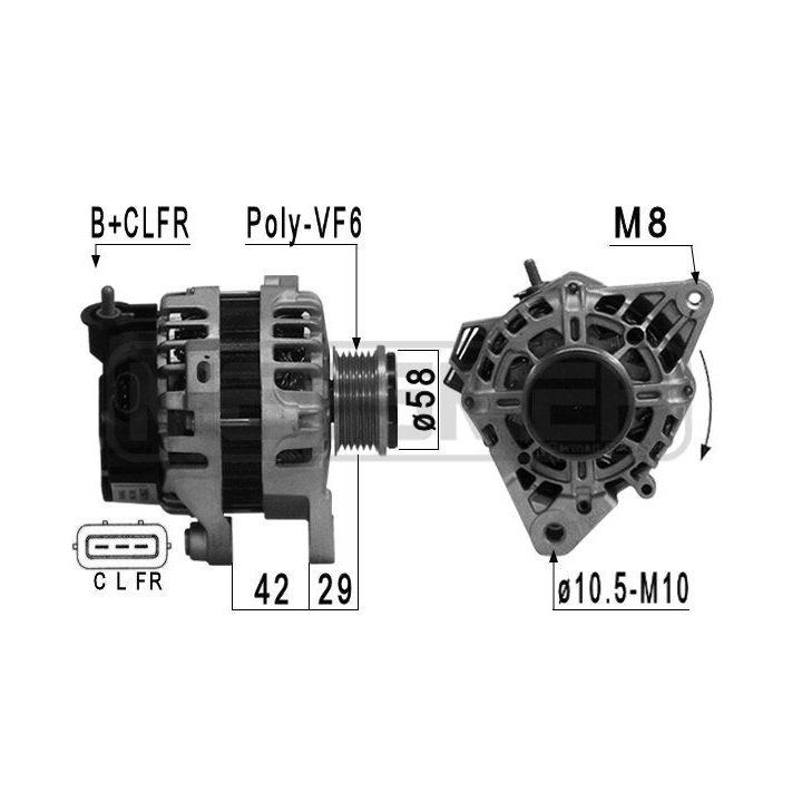 Kintamosios srovės generatorius ERA 209016R
