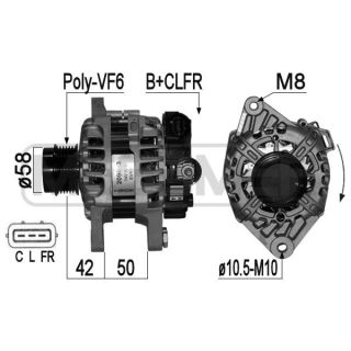 Kintamosios srovės generatorius ERA 209023