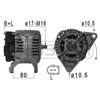 Kintamosios srovės generatorius ERA 209024