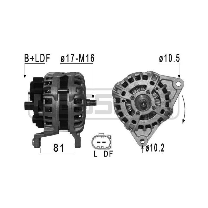 Kintamosios srovės generatorius ERA 209025
