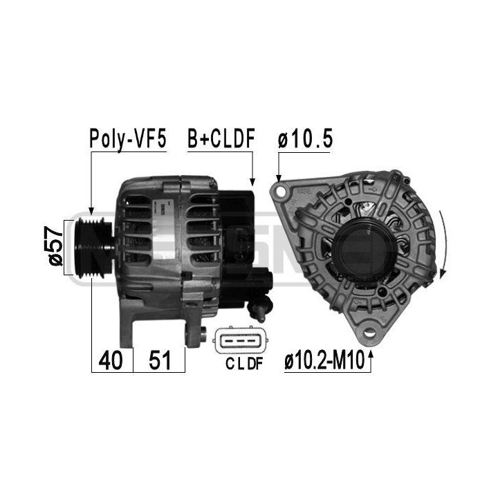 Kintamosios srovės generatorius ERA 209026