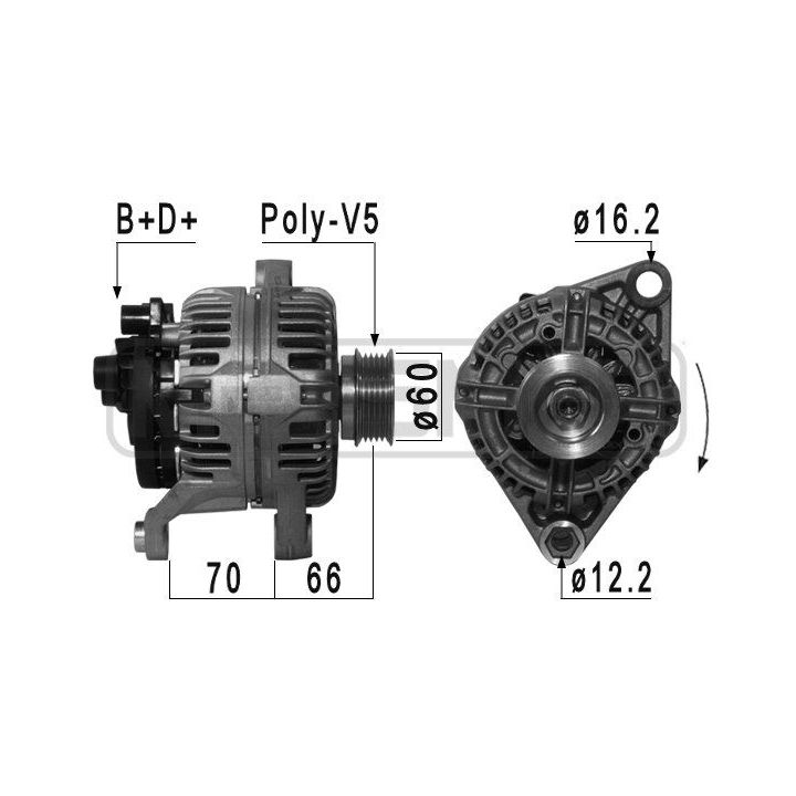 Kintamosios srovės generatorius ERA 209027