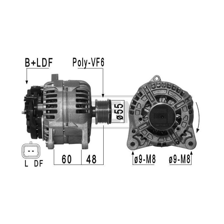 Kintamosios srovės generatorius ERA 209028A